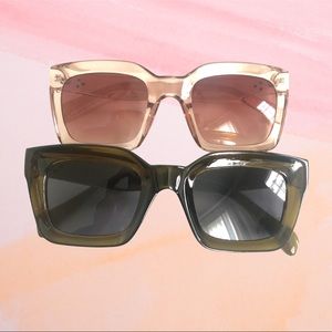 Fashion Sunglasses set of 2 Neutral Tones